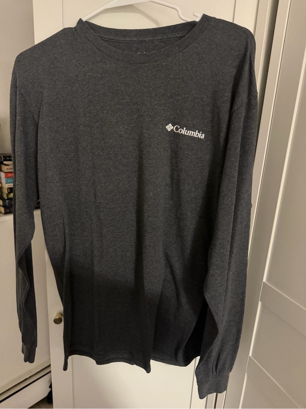 Columbia Men's Long-Sleeve Crew Tee - Charcoal Gray